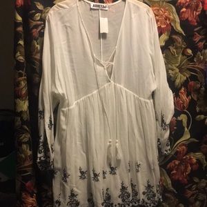 🖤 AUDREY 3+1 BLACK AND WHITE LONG SLEEVE DRESS 🖤